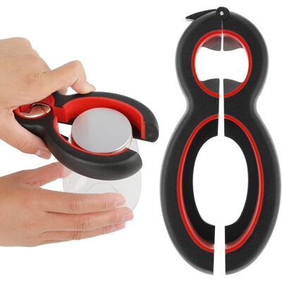 Generic Ouvre Bocal Manuel 6 En 1 Multifonctionnel Ouvre Bouteille Décapsuleur Bière Ouvre Bocal À Soda Outil De Cuisine Pour Les Personnes Âgées Enfants - Publicité Generic Ouvre Bocal Manuel 6 En 1 Multifonctionnel Ouvre Bouteille Décapsuleur Bière Ouvre Bocal À Soda Outil De Cuisine Pour Les Personnes Âgées Enfants - Publicité