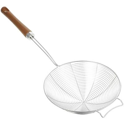 LISATR Écumoire Araignée De Cuisine En Acier Inoxydable Avec Manche En Bois (1 Pièce)-44x17.5x5cm - Publicité LISATR Écumoire Araignée De Cuisine En Acier Inoxydable Avec Manche En Bois (1 Pièce)-44x17.5x5cm - Publicité