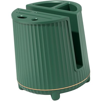 MCKENSA Porte-couteaux Rotatif Multifonctionnel, Planche À Découper, Support De Rangement Pour Couteaux, Grande Capacité, Égouttoir, Étagère À Baguettes Et Couteaux, Simple Couche, Vert Foncé - Publicité MCKENSA Porte-couteaux Rotatif Multifonctionnel, Planche À Découper, Support De Rangement Pour Couteaux, Grande Capacité, Égouttoir, Étagère À Baguettes Et Couteaux, Simple Couche, Vert Foncé - Publicité