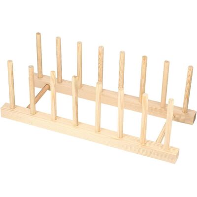 GRASSLIN Support En Bois Pour Assiettes, Égoutoire Vaisselle Bois, Caserole De Cuisine Panier Les Tasses, La Vaisselle, Séchoirs À Livre, Égouttoirs, Cd - 1'1'-'1 - Publicité GRASSLIN Support En Bois Pour Assiettes, Égoutoire Vaisselle Bois, Caserole De Cuisine Panier Les Tasses, La Vaisselle, Séchoirs À Livre, Égouttoirs, Cd - 1'1'-'1 - Publicité