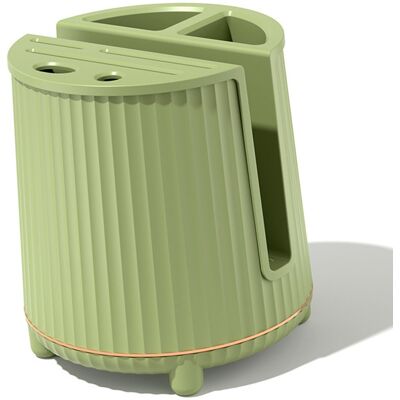 MCKENSA Porte-couteaux Rotatif Multifonctionnel, Planche À Découper, Support De Rangement Pour Couteaux, Grande Capacité, Égouttoir, Étagère À Baguettes Et Couteaux, Simple Couche, Vert Avocat - Publicité MCKENSA Porte-couteaux Rotatif Multifonctionnel, Planche À Découper, Support De Rangement Pour Couteaux, Grande Capacité, Égouttoir, Étagère À Baguettes Et Couteaux, Simple Couche, Vert Avocat - Publicité