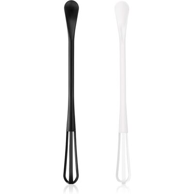 GRASSLIN 2 Fouets, Mini Fouet, Cuillère, Polypropylène, Noir Blanc, Cuisine, Mélange - Publicité GRASSLIN 2 Fouets, Mini Fouet, Cuillère, Polypropylène, Noir Blanc, Cuisine, Mélange - Publicité