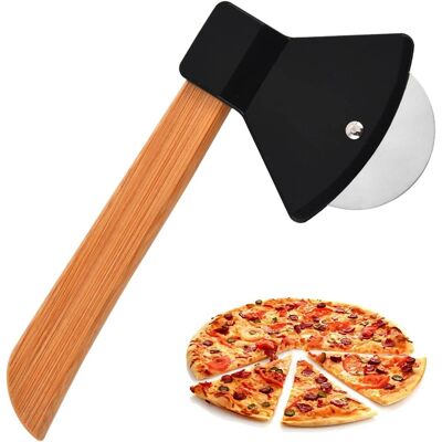 OEM Coupe-pizza ×2, Coupe-pizza Manuel, Coupe-pizza, Coupe-pizza En Forme De Hache, Couteau À Pizza En Acier Inoxydable, Couteau À Pizza Avec Manche En Bois, Pour Couper Pizzas, Pâtisseries, Pâtes (noir) - Publicité OEM Coupe-pizza ×2, Coupe-pizza Manuel, Coupe-pizza, Coupe-pizza En Forme De Hache, Couteau À Pizza En Acier Inoxydable, Couteau À Pizza Avec Manche En Bois, Pour Couper Pizzas, Pâtisseries, Pâtes (noir) - Publicité