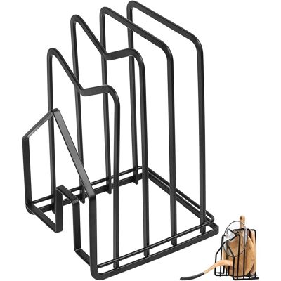 Generic Rangement Couvercle Casserole, Support De Couvercle De Casserole, Porte Planche À Découper En Métal, Support Porte Assiette, Porte Couvercle Cuisine - Publicité Generic Rangement Couvercle Casserole, Support De Couvercle De Casserole, Porte Planche À Découper En Métal, Support Porte Assiette, Porte Couvercle Cuisine - Publicité