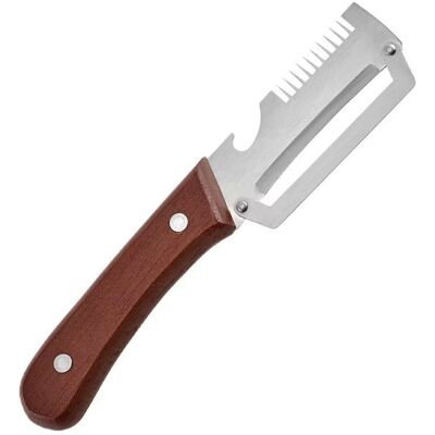 OEM Coupe-oignons Multifonctionnel, Éplucheur, Manche En Bois Massif Tranchant En Acier Inoxydable, Outil De Cuisine Pour Râper, Couteau À Éplucher, Éplucheur Trois En Un - Publicité OEM Coupe-oignons Multifonctionnel, Éplucheur, Manche En Bois Massif Tranchant En Acier Inoxydable, Outil De Cuisine Pour Râper, Couteau À Éplucher, Éplucheur Trois En Un - Publicité