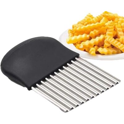 Cellfast Coupe-frites Ondulés - Multifonction - Acier Inoxydable 430 - Noir - 14x9.5 Cm - Ustensile De Cuisine - Publicité Cellfast Coupe-frites Ondulés - Multifonction - Acier Inoxydable 430 - Noir - 14x9.5 Cm - Ustensile De Cuisine - Publicité