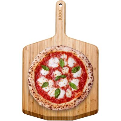 GRASSLIN 1 Pelle À Pizza En Bambou 30,5cm, Planche À Découper Polyvalente Pour Four À Pizza - Publicité GRASSLIN 1 Pelle À Pizza En Bambou 30,5cm, Planche À Découper Polyvalente Pour Four À Pizza - Publicité