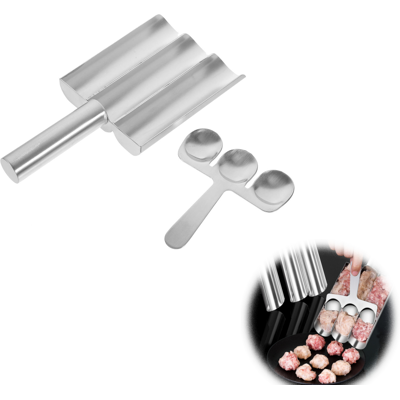 Generic Moule À Boulettes De Viande Inoxydable Avec Spatule Formeur De Boulettes Réutilisable Et Facile À Nettoyer Pour Cuisine Maison - Publicité Generic Moule À Boulettes De Viande Inoxydable Avec Spatule Formeur De Boulettes Réutilisable Et Facile À Nettoyer Pour Cuisine Maison - Publicité