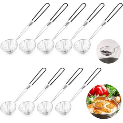 Barkbusters9 Pcs Passoire À Fondue Passoire De Cuisine En Acier Inoxydable Avec Poignées Passoire De Cuisine À Mailles Fines Passoire De Louche En Cuillère Mousse Pour Légumes Champignons Viande Poiss - Publicité Barkbusters9 Pcs Passoire À Fondue Passoire De Cuisine En Acier Inoxydable Avec Poignées Passoire De Cuisine À Mailles Fines Passoire De Louche En Cuillère Mousse Pour Légumes Champignons Viande Poiss - Publicité