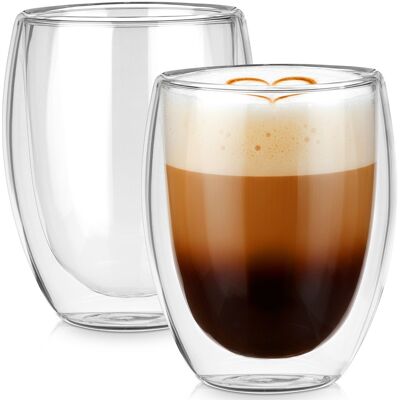 IMPORT Verres Isothermes (lot De 2) 370 Ml, Double Paroi, Pour Café Et Thé 139820 - Publicité IMPORT Verres Isothermes (lot De 2) 370 Ml, Double Paroi, Pour Café Et Thé 139820 - Publicité