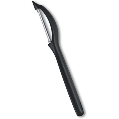 IRISFR Crea Éplucheur Universel Pour Fruits Et Légumes, Extra Tranchant, Bord Denté, Double Tranchant, Poignée Ergonomique, Noir - Publicité IRISFR Crea Éplucheur Universel Pour Fruits Et Légumes, Extra Tranchant, Bord Denté, Double Tranchant, Poignée Ergonomique, Noir - Publicité