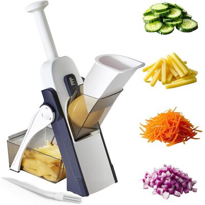 Melissa Ersandy – Mandoline De Cuisine Manuelle – Lame En Acier Inoxydable 420j – Épaisseur Réglable 0,5 À 8 Mm – Ventouses Pour Stabilité – Récipient Inclus - Publicité Melissa Ersandy – Mandoline De Cuisine Manuelle – Lame En Acier Inoxydable 420j – Épaisseur Réglable 0,5 À 8 Mm – Ventouses Pour Stabilité – Récipient Inclus - Publicité