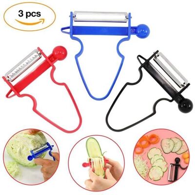 Cellfast Éplucheur Trio Magique Lot De 3 Trancheur Eplucheur Pomme De Terre Eplucheur De Fruits Et Légumes Magic Peeler Ensemble - Publicité Cellfast Éplucheur Trio Magique Lot De 3 Trancheur Eplucheur Pomme De Terre Eplucheur De Fruits Et Légumes Magic Peeler Ensemble - Publicité