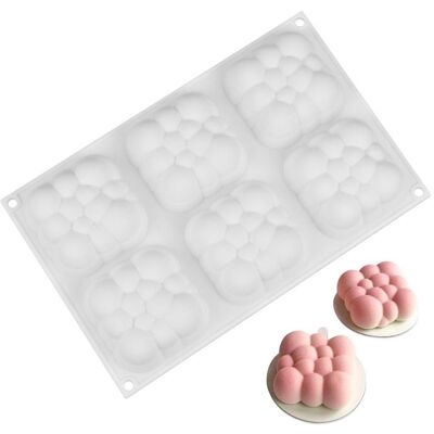 Cellfast Moule À Gâteau Nuage 3d - Silicone - 6 Cavités - Compatible Congélateur Et Lave-vaisselle - Publicité Cellfast Moule À Gâteau Nuage 3d - Silicone - 6 Cavités - Compatible Congélateur Et Lave-vaisselle - Publicité