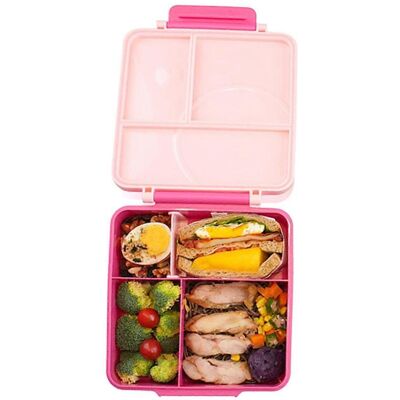 FLAMMKRAFT Boîte À Lunch Mignonne En Acier Inoxydable, Compatible Micro-ondes, Avec Bol Et Compartiments Multiples En Silicone Pour Enfants - Publicité FLAMMKRAFT Boîte À Lunch Mignonne En Acier Inoxydable, Compatible Micro-ondes, Avec Bol Et Compartiments Multiples En Silicone Pour Enfants - Publicité