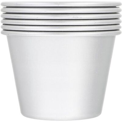 LISATR Moules À Tartelettes Aux Œufs En Alliage D'Aluminium (lot De 6), Moules À Pudding, Cupcakes Et Muffins, Antiadhésifs.-6x6x4.5cm-silver - Publicité LISATR Moules À Tartelettes Aux Œufs En Alliage D'Aluminium (lot De 6), Moules À Pudding, Cupcakes Et Muffins, Antiadhésifs.-6x6x4.5cm-silver - Publicité