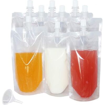 SANS MARQUE 30 Sachets De Boissons, Réutilisable Récipients Transparents Pour Sachets De Smoothie, Robustes Et Étanches À Fermeture Manuelle, Pour Bouteilles De Jus Congelé, Entonnoir En Plastique (350 Ml) - Publicité SANS MARQUE 30 Sachets De Boissons, Réutilisable Récipients Transparents Pour Sachets De Smoothie, Robustes Et Étanches À Fermeture Manuelle, Pour Bouteilles De Jus Congelé, Entonnoir En Plastique (350 Ml) - Publicité