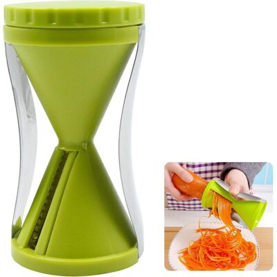 GRASSLIN 1 Pièce Coupe Légumes En Spirale, Manuel Multifonction, Acier Inoxydable, Pour Carotte Concombre Courgette, Cuisine Quotidienne - Publicité GRASSLIN 1 Pièce Coupe Légumes En Spirale, Manuel Multifonction, Acier Inoxydable, Pour Carotte Concombre Courgette, Cuisine Quotidienne - Publicité