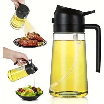 LUMIERE Vaporisateur D'Huile En Verre 2 En 1, Flacon Pulvérisateur, Distributeur D'Huile, Pot À Huile, Outil De Cuisine Pour Barbecue, Pâtisserie, Rôtissage Et Pique-nique - Publicité LUMIERE Vaporisateur D'Huile En Verre 2 En 1, Flacon Pulvérisateur, Distributeur D'Huile, Pot À Huile, Outil De Cuisine Pour Barbecue, Pâtisserie, Rôtissage Et Pique-nique - Publicité