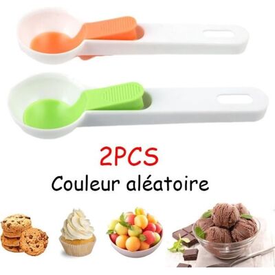 Cellfast Cuillère À Glace,cuillère À Crème Glacé En Plastique + Éjecteur,pour Boules À Glace,melon,boulettes De Viande,dessert,fruit,sorbets - Publicité Cellfast Cuillère À Glace,cuillère À Crème Glacé En Plastique + Éjecteur,pour Boules À Glace,melon,boulettes De Viande,dessert,fruit,sorbets - Publicité