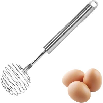 SANS MARQUE Fouets De Cuisine À Ressort Spirale, Batteur À Oeufs Manuel Avec Poignée En Acier Inox, Fouet Patisserie Ballon Fouet Mousseur À Oeufs Pour Mélanger Oeuf Crème Battre Ustensiles De Cuisine - Publicité SANS MARQUE Fouets De Cuisine À Ressort Spirale, Batteur À Oeufs Manuel Avec Poignée En Acier Inox, Fouet Patisserie Ballon Fouet Mousseur À Oeufs Pour Mélanger Oeuf Crème Battre Ustensiles De Cuisine - Publicité