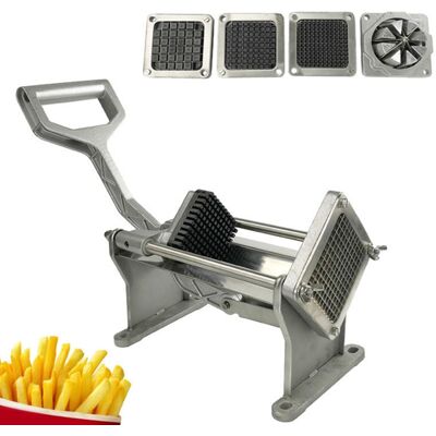 WEYTOLL Coupe-pommes De Terre En Acier Inoxydable, Trancheur De Fruits Et Légumes, Outil De Hachoir À Frites Avec 4 Lames, 1 Pièce - Publicité WEYTOLL Coupe-pommes De Terre En Acier Inoxydable, Trancheur De Fruits Et Légumes, Outil De Hachoir À Frites Avec 4 Lames, 1 Pièce - Publicité
