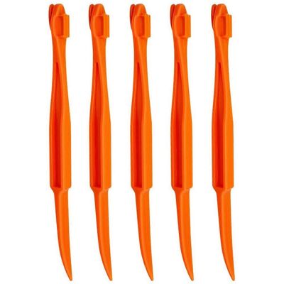 ALLAUVE Lot De 5 Éplucheurs D'Oranges En Plastique, Couteau À Éplucher, Coupe-citrons - Publicité ALLAUVE Lot De 5 Éplucheurs D'Oranges En Plastique, Couteau À Éplucher, Coupe-citrons - Publicité