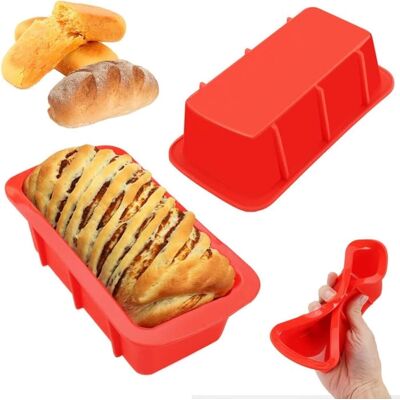 GRASSLIN 2 Pcs M Taille Moule A Cake Silicone Rectangulaire Moules À Pâtisserie,moule Pain Antiadhésif De Qualité Alimentaire,moule En Pour Gâteau Pains Résistant Chaleur Pro -16.5x8.5x5cm - - Publicité GRASSLIN 2 Pcs M Taille Moule A Cake Silicone Rectangulaire Moules À Pâtisserie,moule Pain Antiadhésif De Qualité Alimentaire,moule En Pour Gâteau Pains Résistant Chaleur Pro -16.5x8.5x5cm - - Publicité