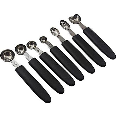 OEM Lot De 7 Cuillères À Melon En Acier Inoxydable — Cuillères Pour Découper Et Prélever La Chair Des Melons Et Des Fruits, Emporte-pièce, Moule À Gâteau, Cuillère - Publicité OEM Lot De 7 Cuillères À Melon En Acier Inoxydable — Cuillères Pour Découper Et Prélever La Chair Des Melons Et Des Fruits, Emporte-pièce, Moule À Gâteau, Cuillère - Publicité