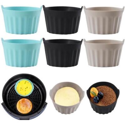 Cellfast Accessoire De Cuisine - 6pcs Moule Silicone Air Fryer - Plat Pour Friteuse Sans Huile - Multifonctionnel - Publicité Cellfast Accessoire De Cuisine - 6pcs Moule Silicone Air Fryer - Plat Pour Friteuse Sans Huile - Multifonctionnel - Publicité