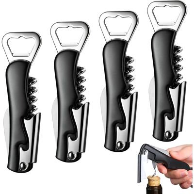 Generic 4 Limonadier Professionnel, Tire Bouchon, 3 En 1 Tire Bouchon Sommelier, Couteaux De Sommelier En Acier Inoxydable Avec Décapsuleur Et Coupe Capsule - Publicité Generic 4 Limonadier Professionnel, Tire Bouchon, 3 En 1 Tire Bouchon Sommelier, Couteaux De Sommelier En Acier Inoxydable Avec Décapsuleur Et Coupe Capsule - Publicité