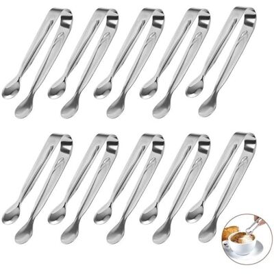 Cellfast 10 Pcs Pince Bonbon,pelle Glace, Pince A Sucre Glace, Inoxydable Pince, Pour Glace, Sucre, Biscuit, Bar, Buffet, Grill - Publicité Cellfast 10 Pcs Pince Bonbon,pelle Glace, Pince A Sucre Glace, Inoxydable Pince, Pour Glace, Sucre, Biscuit, Bar, Buffet, Grill - Publicité