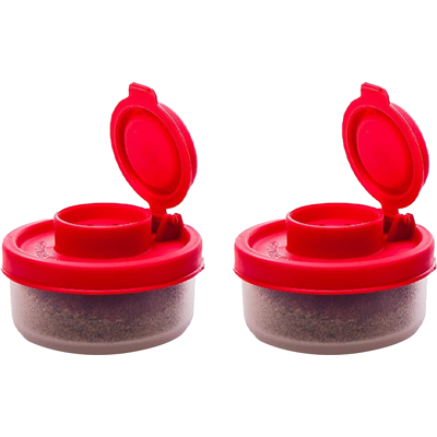 ALVIOR Salt Shaker - Pepper Shaker - Airtight Moisture Proof Plastic Set - For Camping Picnic Outdoor Kitchen Use - 2 Pieces - Publicité ALVIOR Salt Shaker - Pepper Shaker - Airtight Moisture Proof Plastic Set - For Camping Picnic Outdoor Kitchen Use - 2 Pieces - Publicité