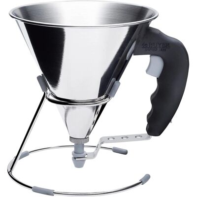 SYMOLEXA 1 - Entonnoir À Piston - Acier Inoxydable - Contrôle Du Débit Par Gâchette - Service À L&39assiette Et Catering - Noir - 0,8 L - Publicité SYMOLEXA 1 - Entonnoir À Piston - Acier Inoxydable - Contrôle Du Débit Par Gâchette - Service À L&39assiette Et Catering - Noir - 0,8 L - Publicité