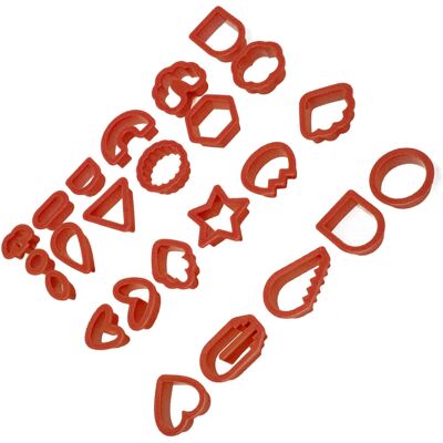 MRTRS Moule À Boucles D'Oreilles En Pâte Polymère (24 Pièces) - Embout Épais De Qualité Alimentaire Pour Gâteaux, Bougies Et Autres Créations Rouges. Publicité MRTRS Moule À Boucles D'Oreilles En Pâte Polymère (24 Pièces) - Embout Épais De Qualité Alimentaire Pour Gâteaux, Bougies Et Autres Créations Rouges. Publicité