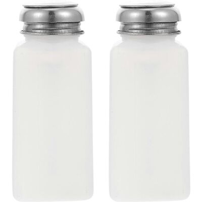 LISATR Lot De 2 Flacons Distributeurs À Pompe Antistatiques De 250 Ml Pour Le Stockage D'Alcool Liquide (blanc)-5x5x13cm-white - Publicité LISATR Lot De 2 Flacons Distributeurs À Pompe Antistatiques De 250 Ml Pour Le Stockage D'Alcool Liquide (blanc)-5x5x13cm-white - Publicité