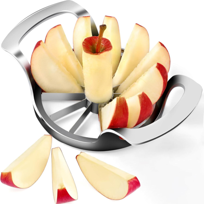IROVAMI Coupe-pommes 8 Lames Acier Inoxydable Avec Éplucheur Intégré Vert, Découpeur De Fruits 8 Parts - Publicité IROVAMI Coupe-pommes 8 Lames Acier Inoxydable Avec Éplucheur Intégré Vert, Découpeur De Fruits 8 Parts - Publicité