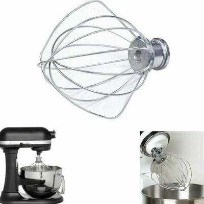 OEM Royaluxe-tête De Fouet De Rechange En Acier Inoxydable. Compatible Avec Kitchenaid K45ww Ksm150 Ksm160 K45 Ksm90 Stand Mixer,fouet A Fils, Acier Inoxydable Et Aluminium - Publicité OEM Royaluxe-tête De Fouet De Rechange En Acier Inoxydable. Compatible Avec Kitchenaid K45ww Ksm150 Ksm160 K45 Ksm90 Stand Mixer,fouet A Fils, Acier Inoxydable Et Aluminium - Publicité