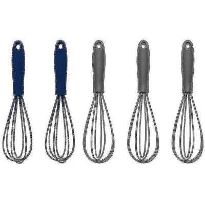 LISATR Ensemble De 5 Petits Fouets De Cuisine, Batteur À Œufs Pour La Cuisine Et Le Mélange - Publicité LISATR Ensemble De 5 Petits Fouets De Cuisine, Batteur À Œufs Pour La Cuisine Et Le Mélange - Publicité