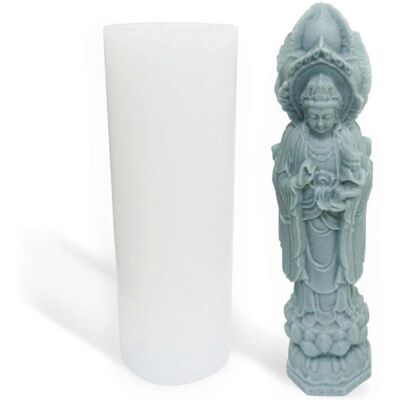 ALLAUVE Moule En Silicone Pour Statue De Guanyin Bouddha - Projets De Fabrication D'Accessoires Pour La Maison - Publicité ALLAUVE Moule En Silicone Pour Statue De Guanyin Bouddha - Projets De Fabrication D'Accessoires Pour La Maison - Publicité