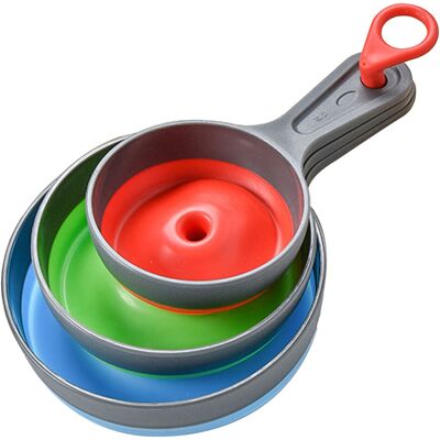 MCKENSA Ensemble De 3 Petits Entonnoirs Multifonctions En Silicone Pliables À Large Ouverture Pour La Cuisine - Publicité MCKENSA Ensemble De 3 Petits Entonnoirs Multifonctions En Silicone Pliables À Large Ouverture Pour La Cuisine - Publicité