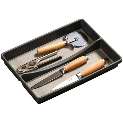 KESPER 30093 - Buffet avec 2 Compartiments, Plastique, Gris - Publicité KESPER 30093 - Buffet avec 2 Compartiments, Plastique, Gris - Publicité