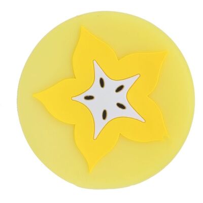 Cellfast Dessous De Verre Carambole - Silicone - Jaune - 9 Cm De Diamètre - Publicité Cellfast Dessous De Verre Carambole - Silicone - Jaune - 9 Cm De Diamètre - Publicité