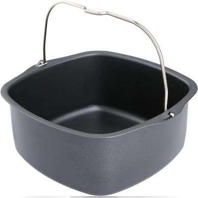 SANS MARQUE 22cm Moule À Pâtisserie Pour Friteuses À Air, Baril À Gâteau En Fer Carré, Moules À Muffins Gâteau, Outil Cuisson De Cuisine Air Fryer Pour Hd9925 Hd9860 Hd9905/01 Accessoires De Cuisson Pour Airfryer - Publicité SANS MARQUE 22cm Moule À Pâtisserie Pour Friteuses À Air, Baril À Gâteau En Fer Carré, Moules À Muffins Gâteau, Outil Cuisson De Cuisine Air Fryer Pour Hd9925 Hd9860 Hd9905/01 Accessoires De Cuisson Pour Airfryer - Publicité
