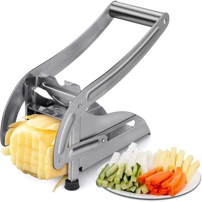 FOGSHIELD Coupe-frites En Acier Inoxydable, Trancheur De Pommes De Terre, Coupeur Multifonction Pour Légumes Et Fruits - Publicité FOGSHIELD Coupe-frites En Acier Inoxydable, Trancheur De Pommes De Terre, Coupeur Multifonction Pour Légumes Et Fruits - Publicité