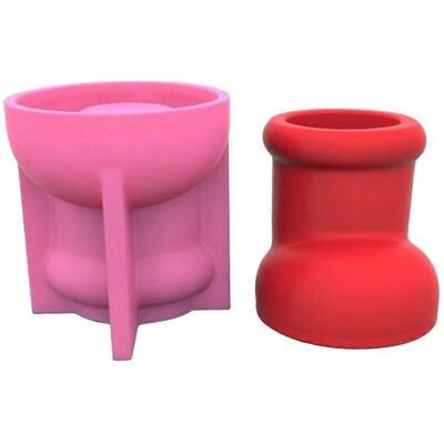 RDTD Moules En Silicone En Forme De Botte, Moule Pour Porte-stylo, Moule Pour Pot De Rangement, Moule Pour Porte-pinceaux De Maquillage - Publicité RDTD Moules En Silicone En Forme De Botte, Moule Pour Porte-stylo, Moule Pour Pot De Rangement, Moule Pour Porte-pinceaux De Maquillage - Publicité