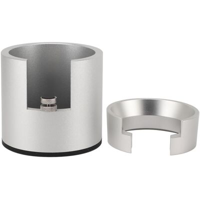 WEYTOLL Support De Porte-filtre À Café Avec Entonnoir Doseur, Support De Bourrage Rond En Alliage D'Aluminium De 58mm Pour Bar Domestique, Argent - Publicité WEYTOLL Support De Porte-filtre À Café Avec Entonnoir Doseur, Support De Bourrage Rond En Alliage D'Aluminium De 58mm Pour Bar Domestique, Argent - Publicité
