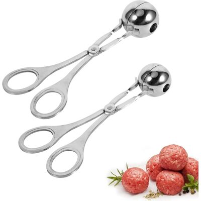 ALVIOR Baller À Viande - Pince En Acier Inoxydable 304 - Poignées Détachables Antidérapantes - Pour Boulettes De Viande Et Pâte À Cookies - 1 Pièce - Publicité ALVIOR Baller À Viande - Pince En Acier Inoxydable 304 - Poignées Détachables Antidérapantes - Pour Boulettes De Viande Et Pâte À Cookies - 1 Pièce - Publicité
