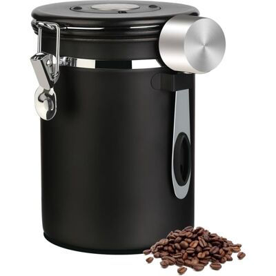 Melissa Houhence – Boîte À Café Hermétique 1,8 L – Acier Inoxydable 304 – Valve De Libération Co2 – Cuillère Incluse – Pour Grains, Moulu, Thé, Farine, Sucre - Publicité Melissa Houhence – Boîte À Café Hermétique 1,8 L – Acier Inoxydable 304 – Valve De Libération Co2 – Cuillère Incluse – Pour Grains, Moulu, Thé, Farine, Sucre - Publicité