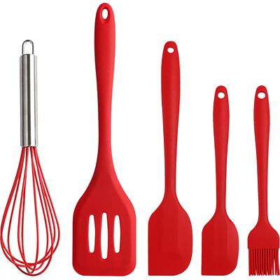 MCKENSA Ensemble De 5 Ustensiles De Cuisine En Silicone Antiadhésif : Fouet, Pinceau À Huile Et Spatule, Idéal Pour La Cuisine, La Pâtisserie Et La Confection De Gâteaux. Publicité MCKENSA Ensemble De 5 Ustensiles De Cuisine En Silicone Antiadhésif : Fouet, Pinceau À Huile Et Spatule, Idéal Pour La Cuisine, La Pâtisserie Et La Confection De Gâteaux. Publicité